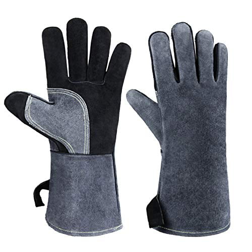 Heat Resistant BBQ Gloves 932°F Oven Barbecue Grilling Baking Welding Mitts 